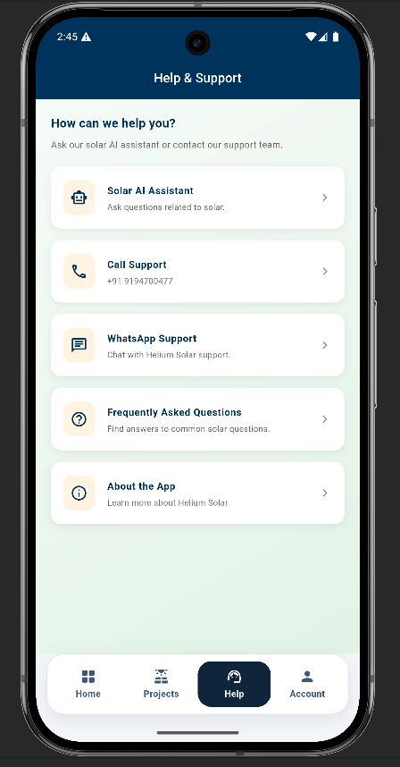 Helium Solar Customer App screenshot 3