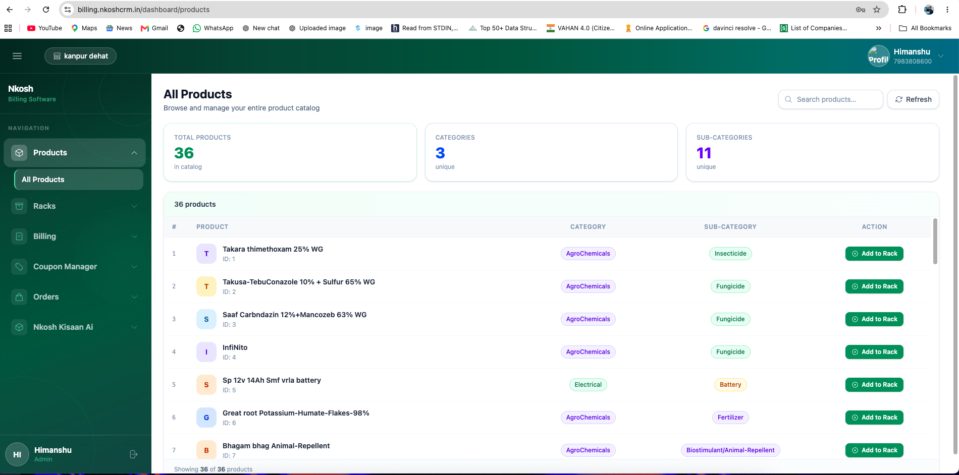 NKOSH Franchise Management & Billing screenshot 3